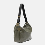 Jack Gomme JOY Light Leather Shoulder Bag in Olive - Big Bag NY