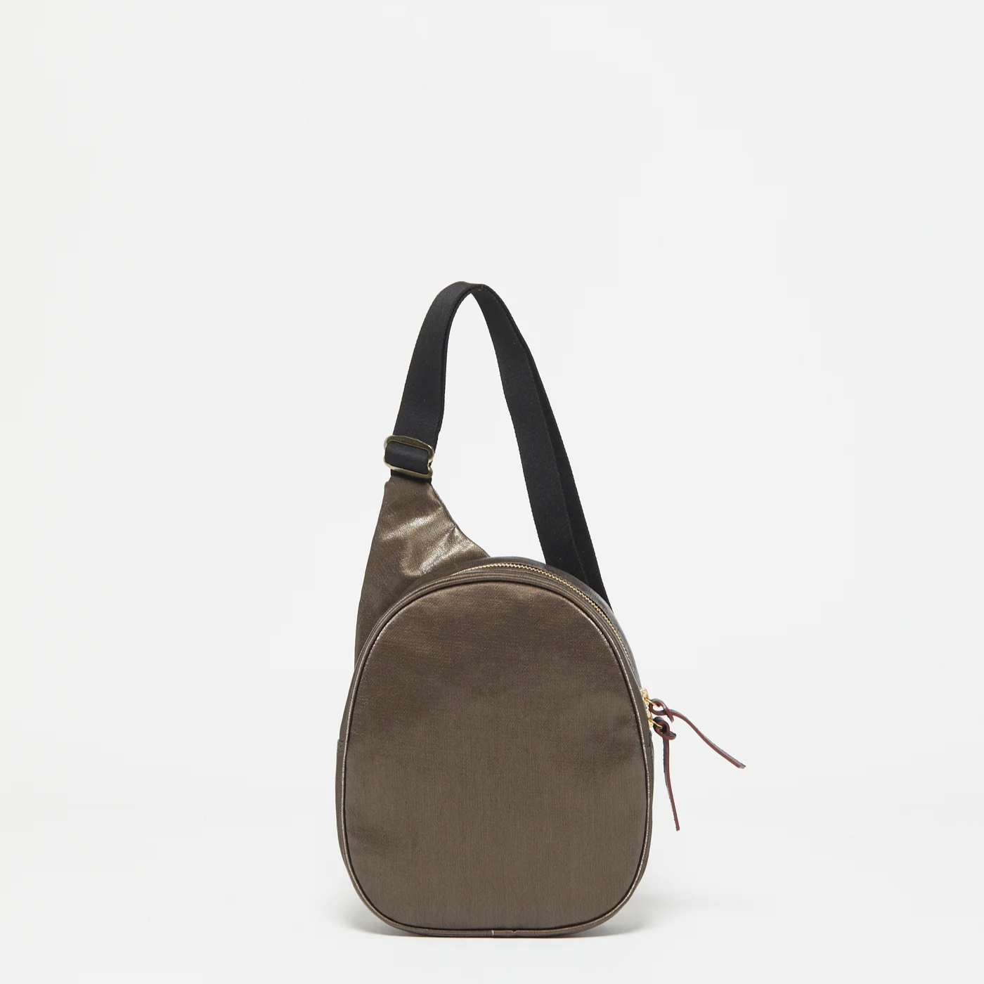 Jack Gomme KANGOUROU Linen Sling Bag Chestnut- Big Bag NY