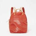 Jack Gomme LAMI Light Linen Backpack in Tomato - Big Bag NY