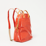 Jack Gomme LAMI Light Linen Backpack in Tomato - Big Bag NY side view