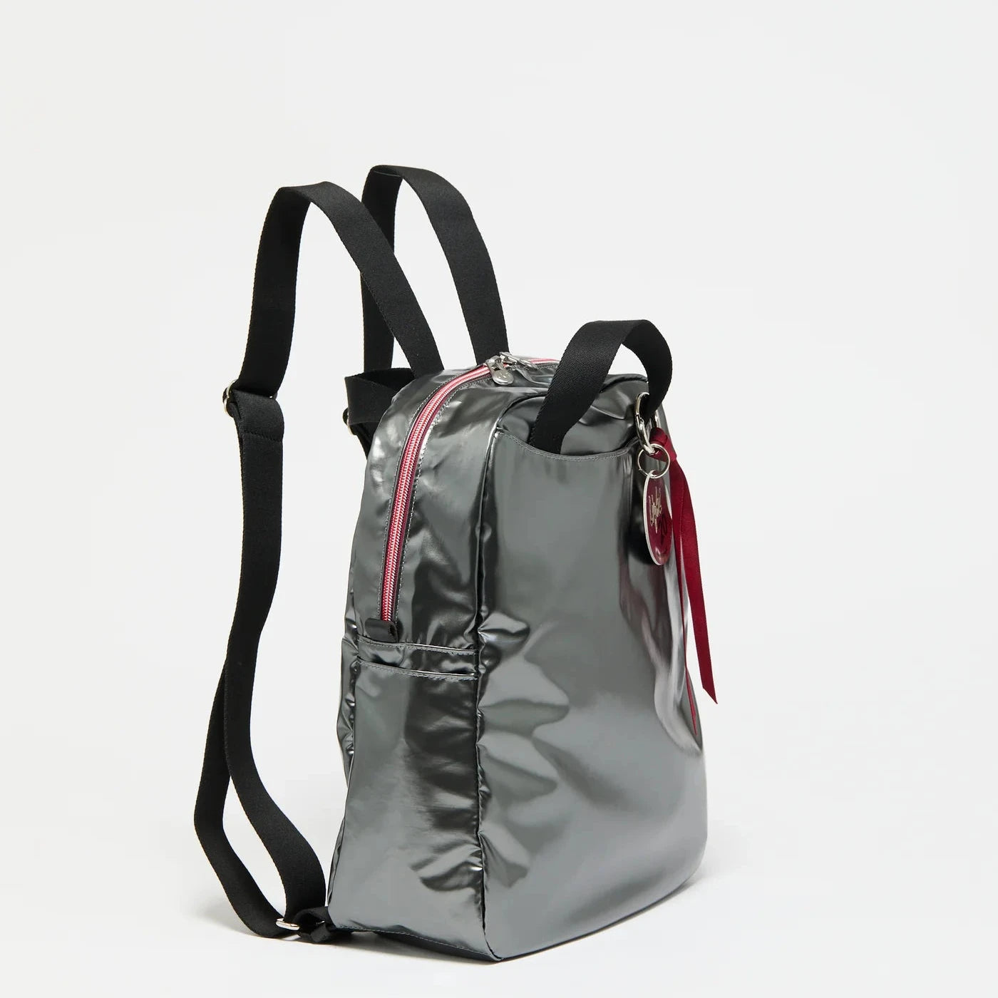 Jack Gomme Limited Edition 20 Years Original Light LAMI Backpack in Acier Dark Silver Grey Big Bag NY