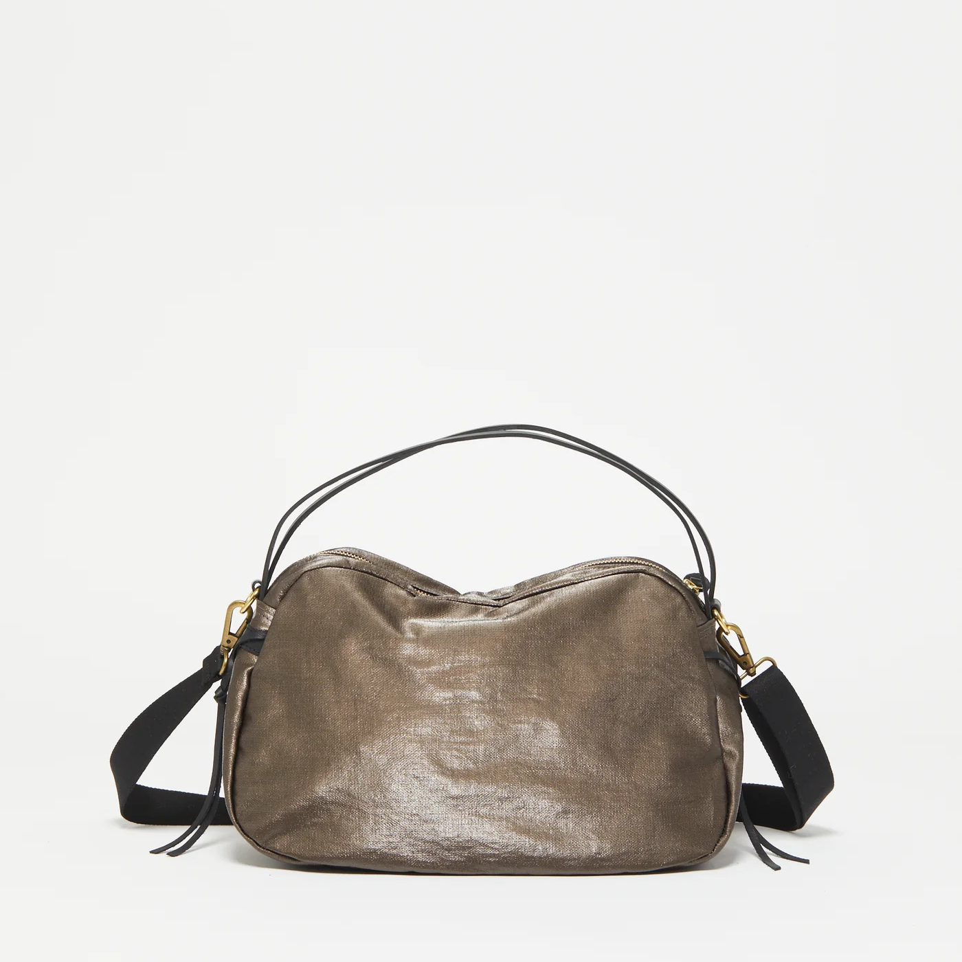 Jack Gomme Linen LeBowl Shoulder and Crossbody Bag in Chestnut - Big Bag 