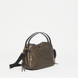 Jack Gomme Linen LeBowl Shoulder and Crossbody Bag in Chestnut - Big Bag 