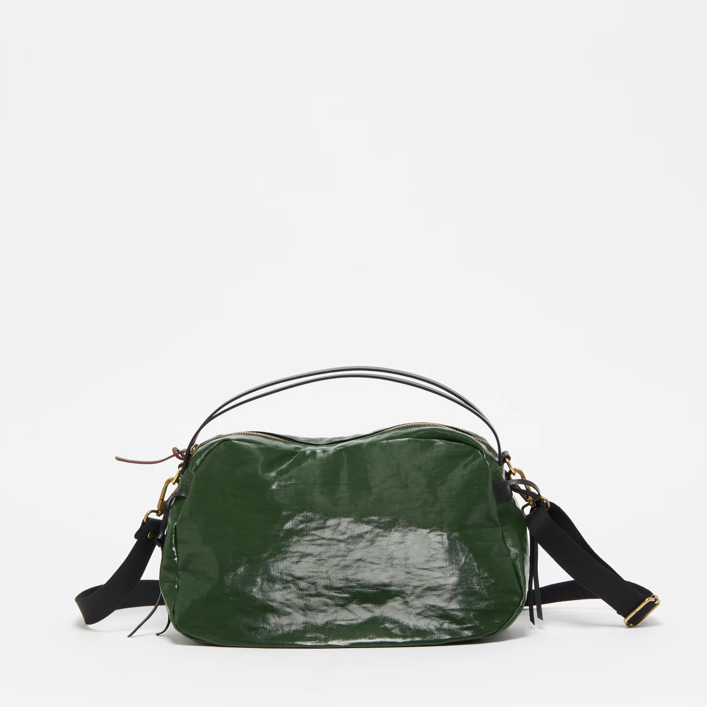 Jack Gomme Linen LeBowl Shoulder and Crossbody Bag in Cypress - Big Bag 