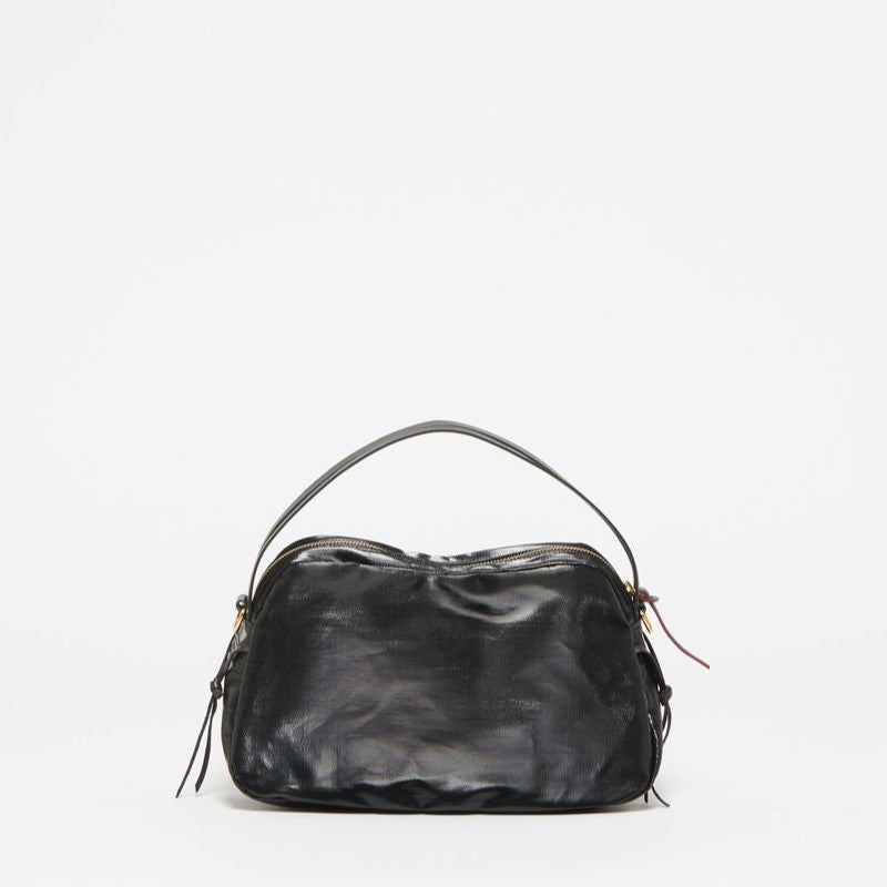 Jack Gomme Linen LeBowl XS Shoulder and Crossbody Bag in Black - Big Bag