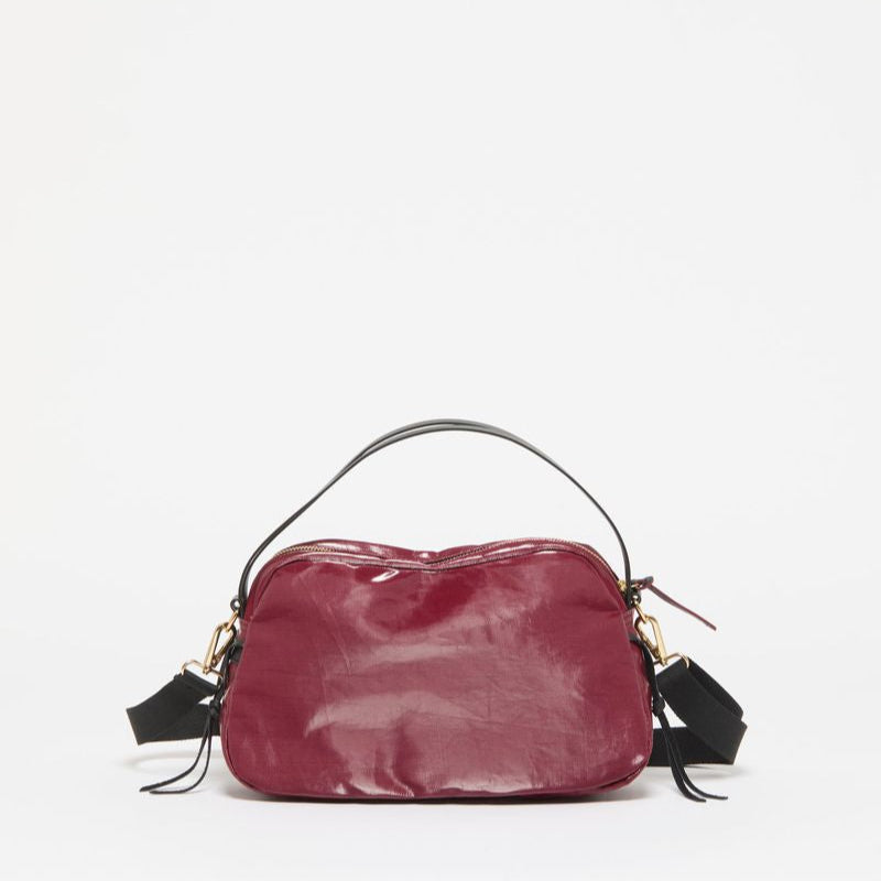 Jack Gomme Linen LeBowl XS Shoulder and Crossbody Bag in Cherry - Big Bag
