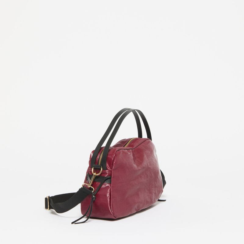 Jack Gomme Linen LeBowl XS Shoulder and Crossbody Bag in Cherry - Big Bag