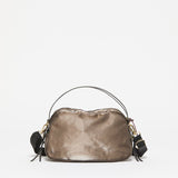 Jack Gomme Linen LeBowl XS Shoulder and Crossbody Bag in Chestnut - Big Bag