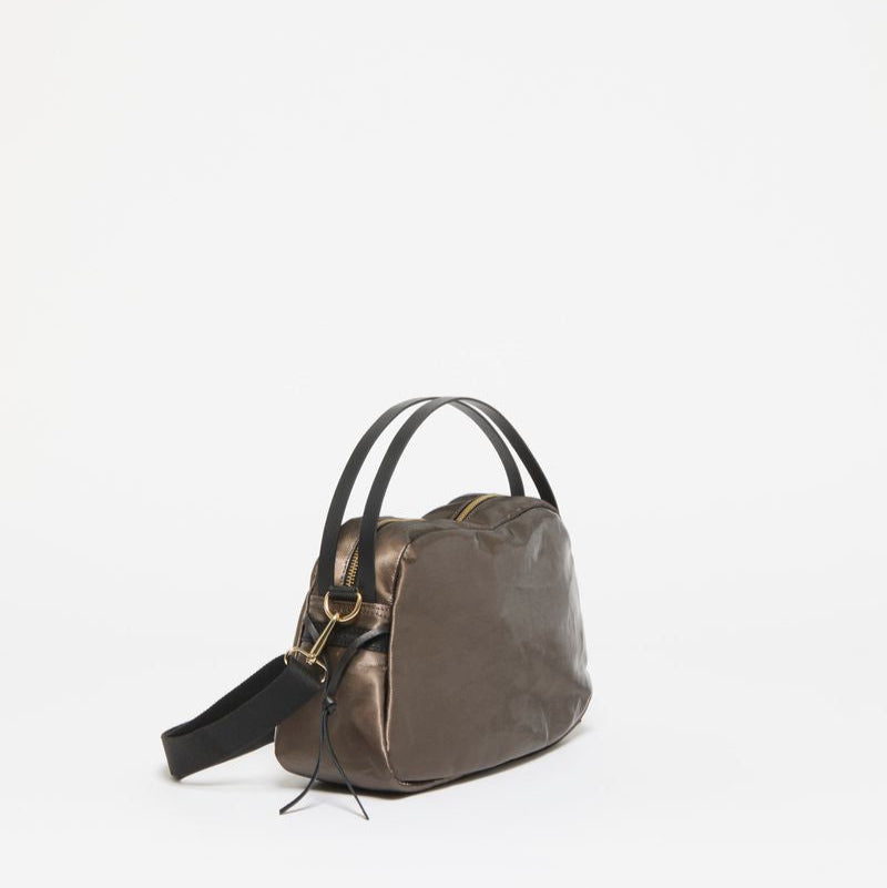 Jack Gomme Linen LeBowl XS Shoulder and Crossbody Bag in Chestnut - Big Bag