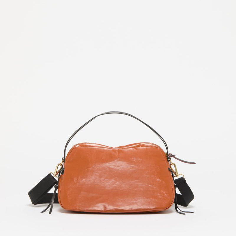Jack Gomme Linen LeBowl XS Shoulder and Crossbody Bag in Pumpkin - Big Bag