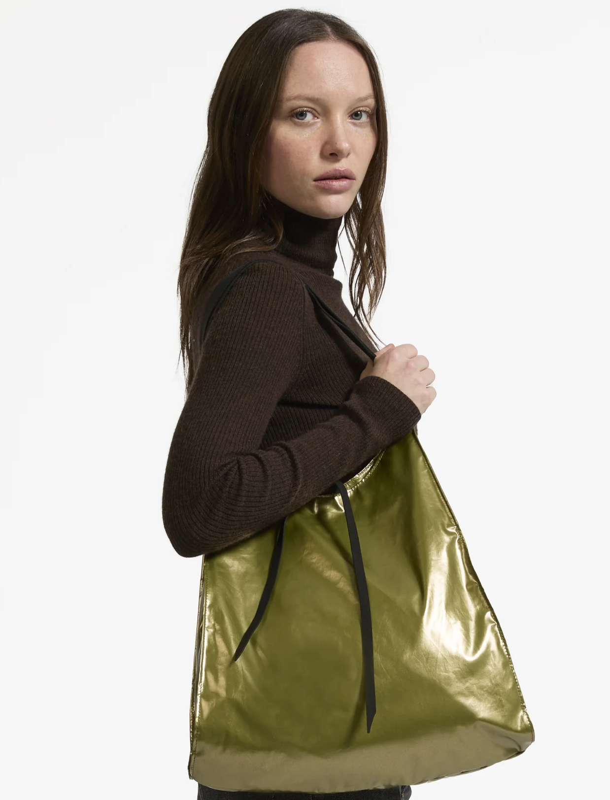 Jack Gomme Original Light LESAC Shopping Bag in Avocado- Big Bag NY