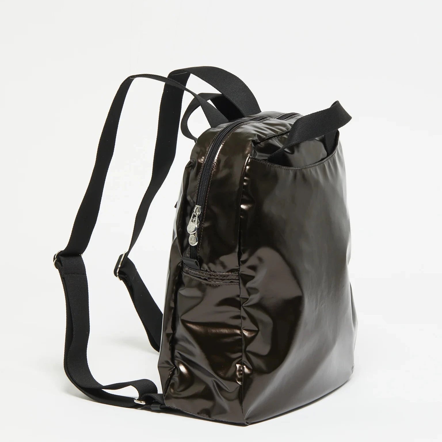 Jack Gomme Original Light Lami Backpack  Moka Brown - Big Bag NY