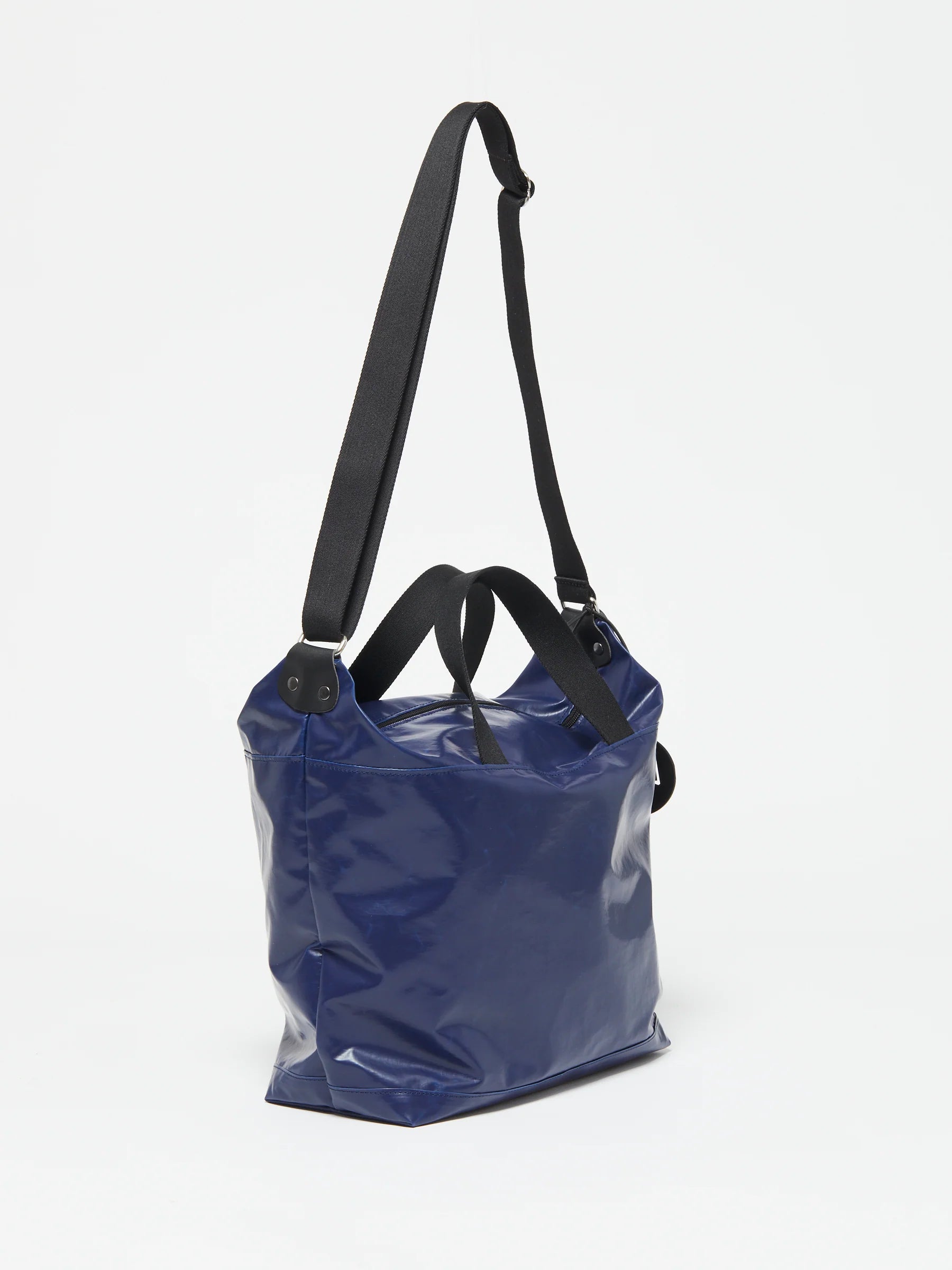 Jack Gomme Original Light Orta Navy - Big Bag NY side view