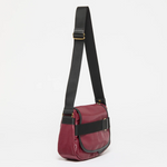 Jack Gomme PETIT GABY Linen Messenger Bag Cherry - Big Bag NY