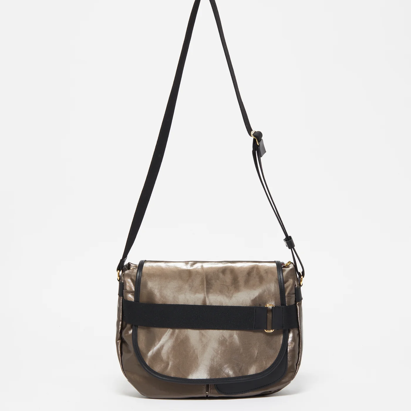 Jack Gomme PETIT GABY Linen Messenger Bag Chestnut - Big Bag NY