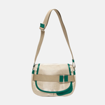 Jack Gomme PETIT GABY Linen Summer Messenger Bag in Natural/Gazon - Big Bag NY