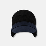Julie Dubois AVIATOR Wool Cap In Navy - Big Bag NY