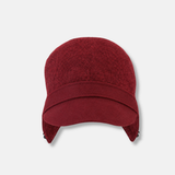 Julie Dubois AVIATOR Wool Cap in Burgundy- Big Bag NY