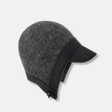 Julie Dubois AVIATOR Wool Cap in Grey - Big Bag NY