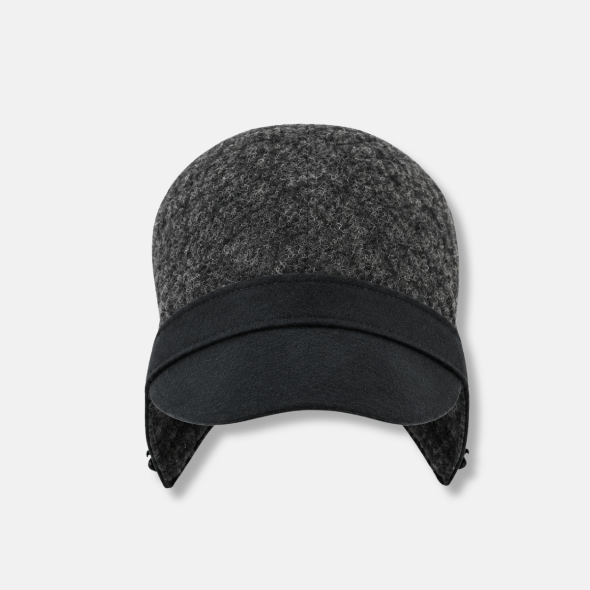 Julie Dubois AVIATOR Wool Cap in Grey - Big Bag NY