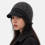 Julie Dubois AVIATOR Wool Cap in Grey - Big Bag NY