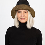 Julie Dubois Brume Foldable Rain Hat in Khaki - Big Bag NY