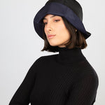 Julie Dubois Brume Foldable Rain Hat in Navy - Big Bag NY