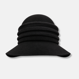 Julie Dubois Rose Wool Floppy Hat In Brown - Big Bag NY
