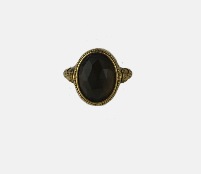 LA2L Camay Smoky Quartz Stone Ring-BigBagNY