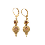 LA2L JASMINE Drop Earrings Garnet and Rose Quartz - Big Bag NY