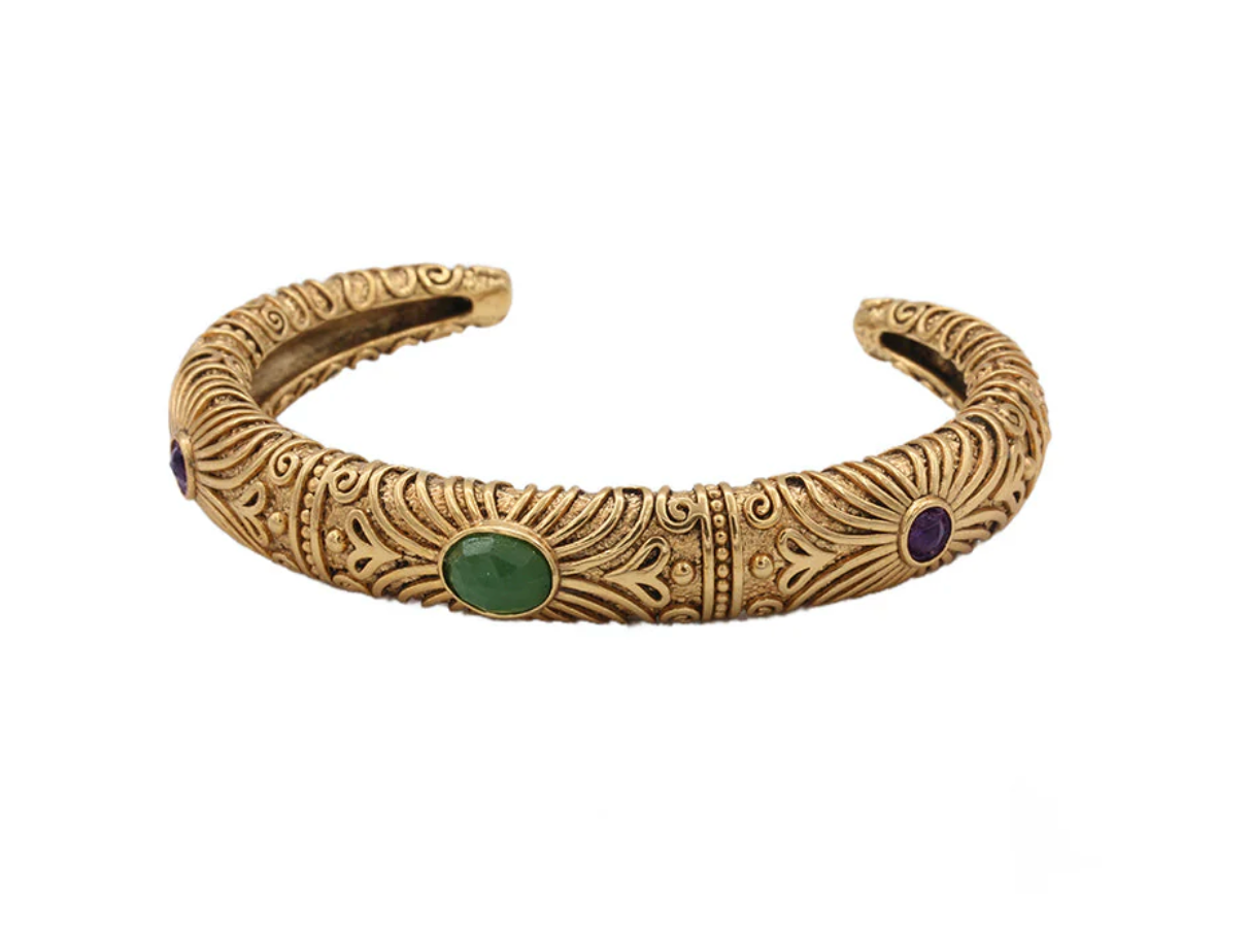 LA2L Jasmine Arabesque Bangle Bracelet-BigBagNY