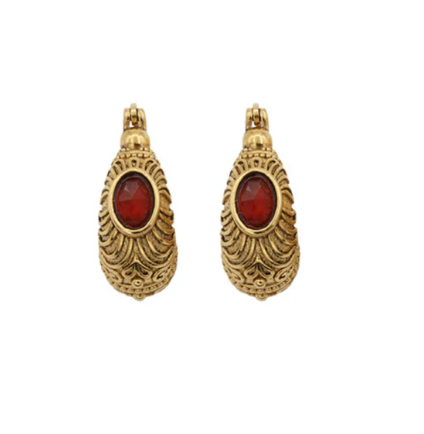 LA2L Jasmine Oval Hoop Earrings-BigBagNY