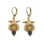 LA2L Rhoda Citrine and Pyrite Earrings-BigBagNY