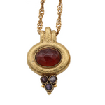LA2L Rhoda Hessonite and Amethyst Chain Necklace2-BigBagNY