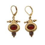 LA2L Rhoda Hessonite and Amethyst Earrings-BigBagNY