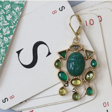 LA2L SACHA Scarabee Aventurine Earrings - Big Bag NY