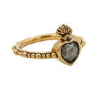LA2L Sacha Heart Flame Pryite Ring-BigBagNY