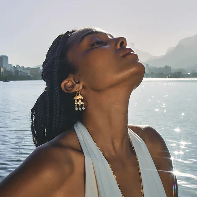 LA2L LORELEI Pearl Drop Earrings - Big Bag NY