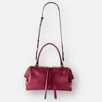 LORISTELLA Ashley Leather Baguette Handbag in Wine- Big Bag NY