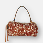 LORISTELLA Ashley Pony Hair Deer Print Baguette Handbag - Big Bag NY