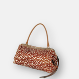 LORISTELLA Ashley Pony Hair Deer Print Baguette Handbag - Big Bag NY
