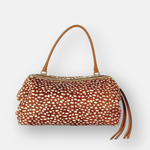 LORISTELLA Ashley Pony Hair Deer Print Baguette Handbag - Big Bag NY
