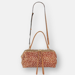 LORISTELLA Ashley Pony Hair Deer Print Baguette Handbag - Big Bag NY