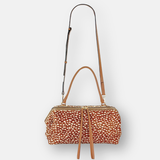 LORISTELLA Ashley Pony Hair Deer Print Baguette Handbag - Big Bag NY