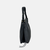 LORISTELLA Carola Leather Shoulder Bag and Crossbody in Black - Big Bag NY