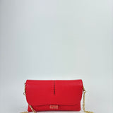 LORISTELLA Clea Duo Compartment Clutch Red - Big Bag NY 2