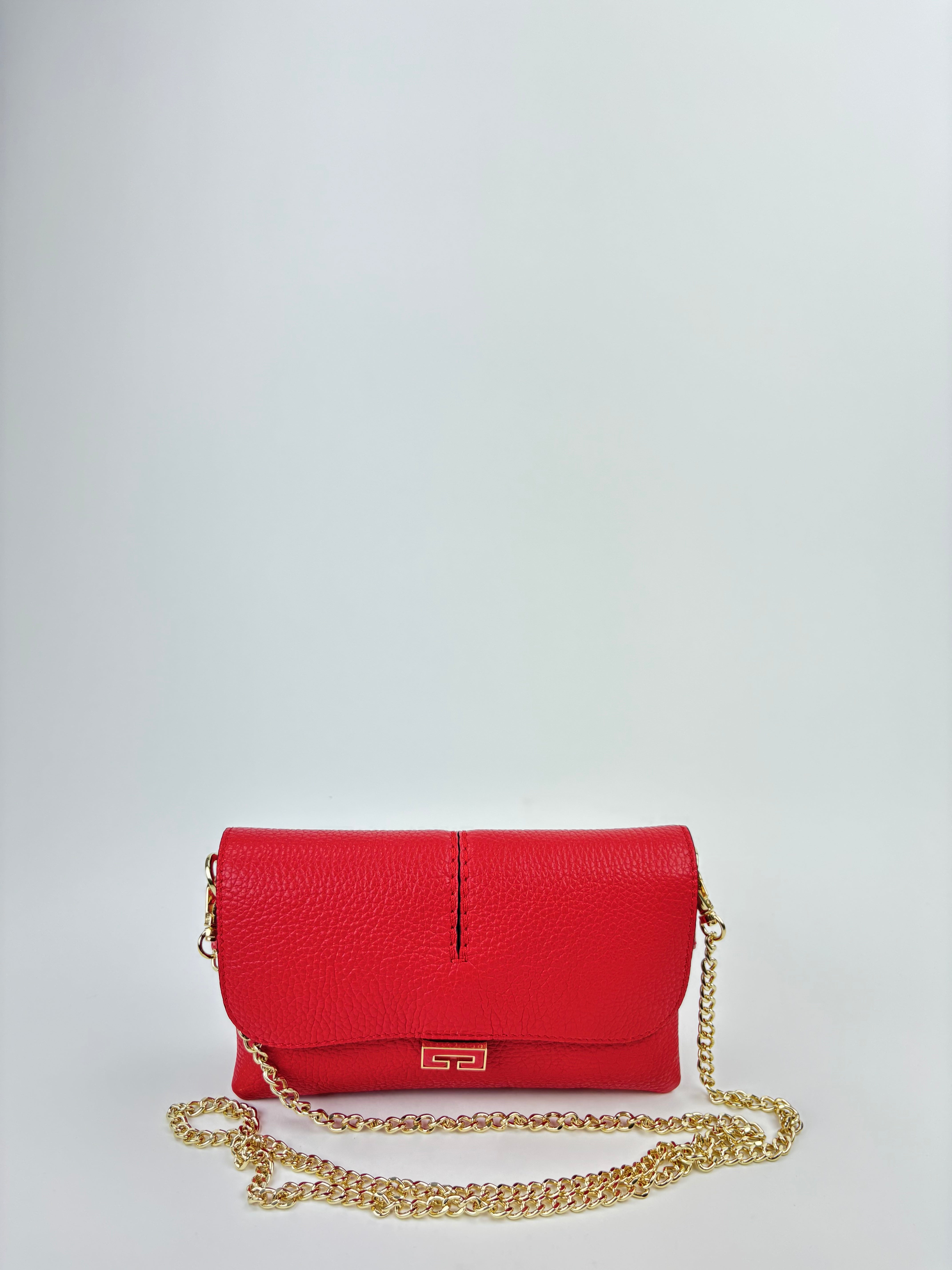LORISTELLA Clea Duo Compartment Clutch Red - Big Bag NY 2