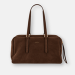 LORISTELLA DAF CIOCCO Suede Baguette Handbag - Big Bag NY