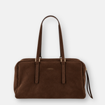 LORISTELLA DAF CIOCCO Suede Baguette Handbag - Big Bag NY