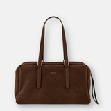 LORISTELLA DAF CIOCCO Suede Baguette Handbag - Big Bag NY